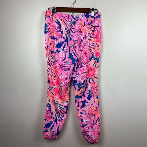Lilly Pulitzer Piper Pant Swirling Seadream Small S Retails $138 Jogger - Picture 2 of 12